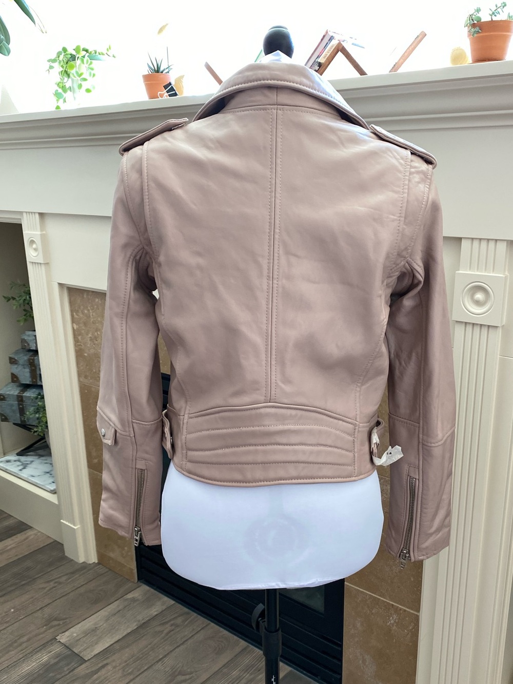 NWOT BlankNYC Womens Leather Moto Jacket - Blush Pink - Picture 3 of 5